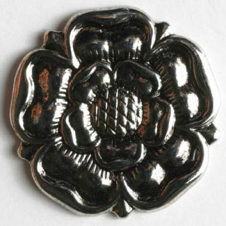 S ROSE 15MM ANTIQUE SILVER (20) 201307