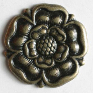 S ROSE 15MM ANTIQUE BRASS (20) 201312