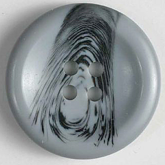S FANCY ROUND 4 HOLE 15MM GREY (20) 201326
