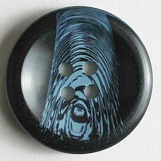 S FANCY ROUND 4 HOLE 15MM DARK BLUE (20) 201330