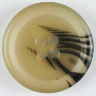 S FANCY ROUND 4 HOLE 15MM BEIGE (20) 201336