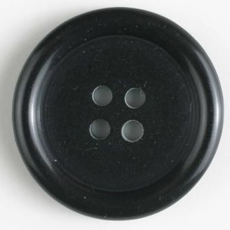 S ROUND 4 HOLE 15MM BLACK (30) 201434