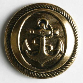 S ANCHOR 14MM ANTIQUE GOLD (30) 211057