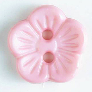 S FLOWER 5 PETAL 2 HOLE 14MM PINK (20) 211649