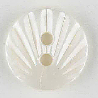 S SHELL EFFECT 2 HOLE 13MM WHITE (20) 211676