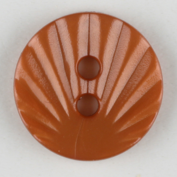 ROUND FAN DESIGN 2 HOLE 13MM TAN (20) 213704