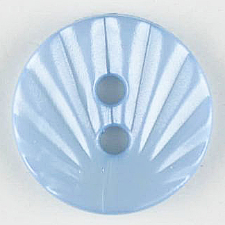 S SHELL EFFECT 2 HOLE 13MM BLUE (20) 213706