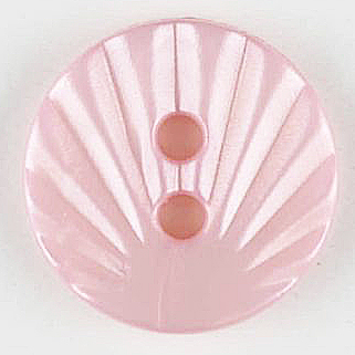 S SHELL EFFECT 2 HOLE 13MM PINK (20) 213721