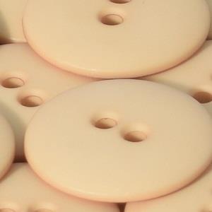 D ROUND PLAIN 2 HOLE 20MM BEIGE (24) 219004