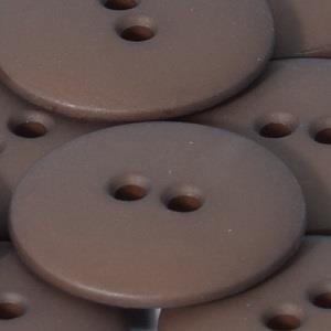 ROUND PLAIN 2 HOLE 20MM BROWN (24) 219006