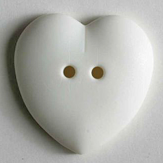 S HEART 2 HOLE 15MM BEIGE (24) 219030