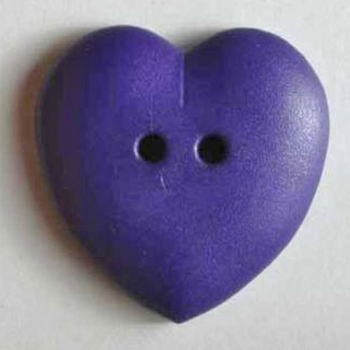 S HEART 2 HOLE 15MM VIOLET (24) 219038