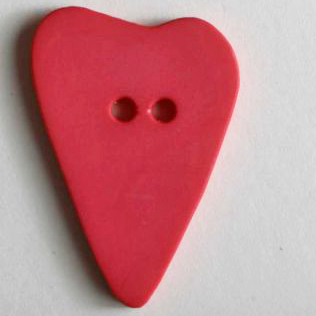 S HEART 2 HOLE 15MM PINK (24) 219069