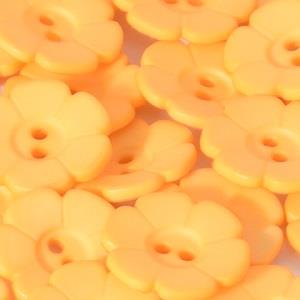 S Q&P FLOWER 6 PETAL 2 HOLE 15MM ORG (24) 219100
