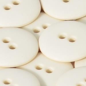 ROUND PLAIN 2 HOLE 20MM CREAM (24) 219101