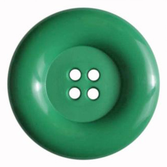 S ROUND RAISED EDGE 4 HOLE 23MM GREEN (20) 220582