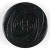 S ROUND FANCY 2 HOLE 19MM BLACK (20) 221114