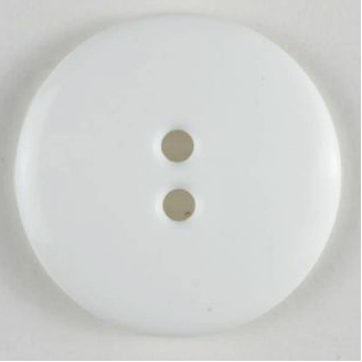 S ROUND PLAIN 2 HOLE 23MM WHITE (30) 221139