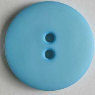 S ROUND PLAIN 2 HOLE 23MM BLUE (20) 221164