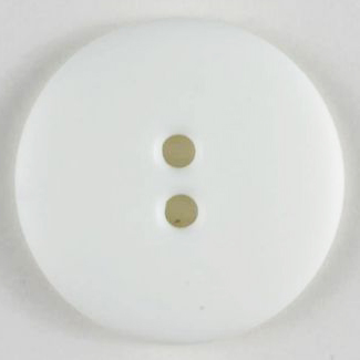 S ROUND PLAIN 2 HOLE 23MM WHITE (30) 221523