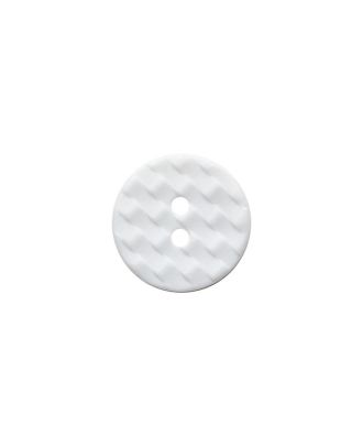 S 2 HOLE BASKETWEAVE 13MM WHITE (16) 221973