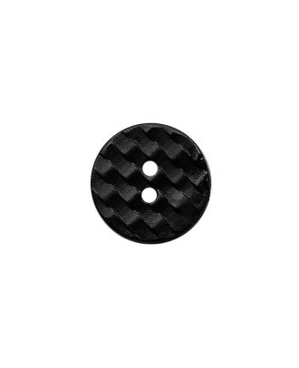 S 2 HOLE BASKETWEAVE 13MM BLACK (16) 221974