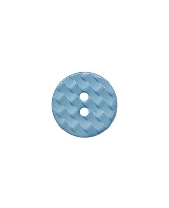 S 2 HOLE BASKETWEAVE 13MM MIDBLUE (16) 224029