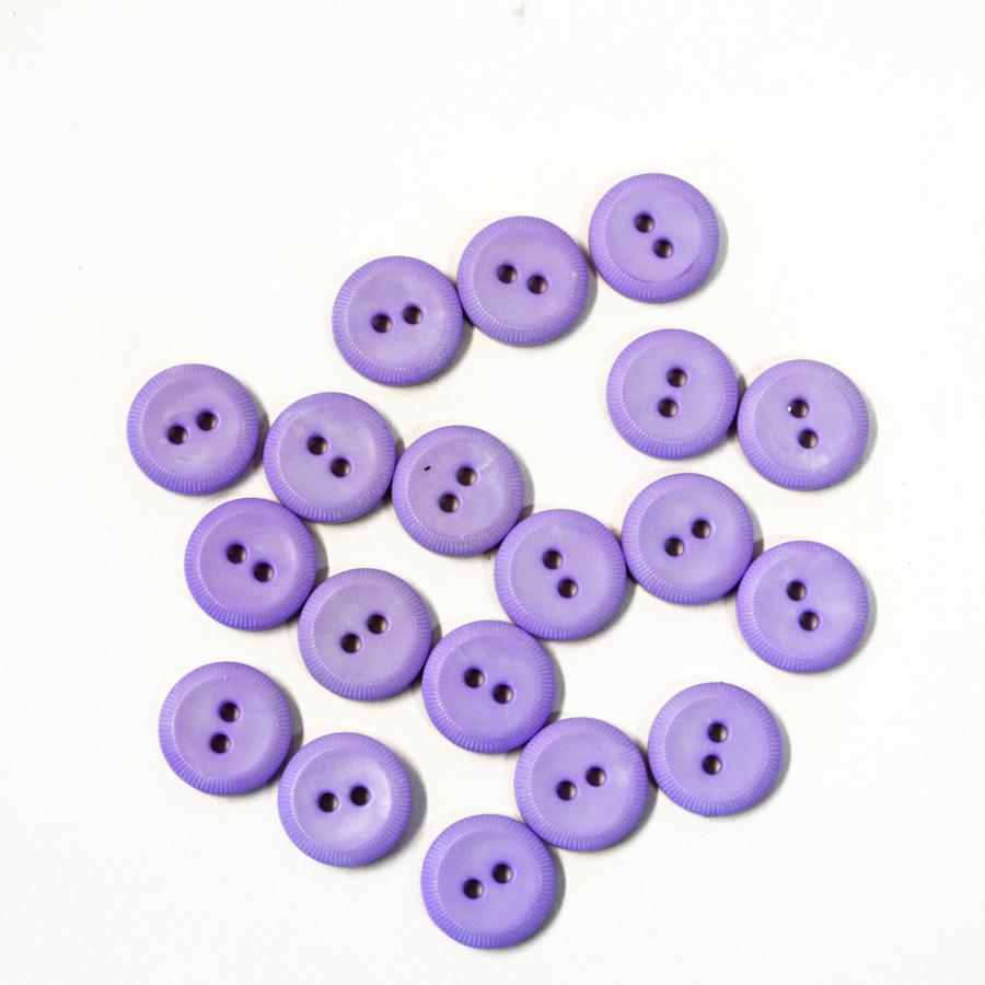 D ROUND WITH 2 HOLES 13MM LGT PURPLE (20) 228807