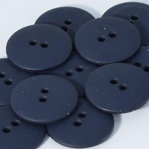 ROUND PLAIN 2 HOLE 23MM NAVY (12) 229011