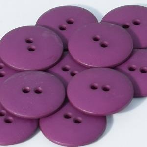 ROUND PLAIN 2 HOLE 23MM PURPLE (12) 229014