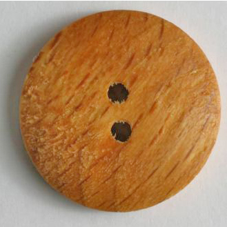 S ROUND WOODEN 2 HOLE 23MM BROWN (38) 240152