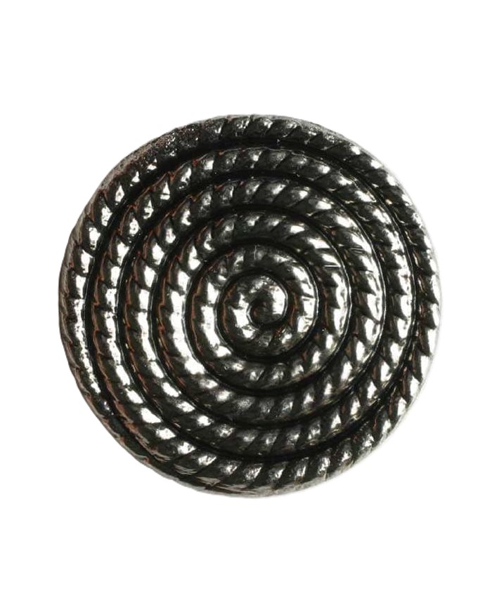 D SPIRAL SNAIL PATTERN 19MM ANT SIL (30) 240634