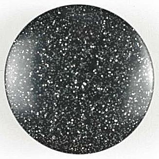 S ROUND GLITTER EFFECT 13MM BLACK (40) 240640