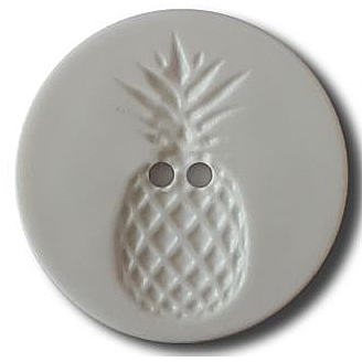 D PINEAPPLE 2 HOLES 18MM WHITE (12) 241252