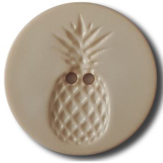 D PINEAPPLE 2 HOLES 18MM BEIGE (12) 242813