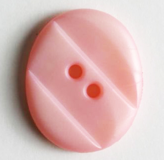 S OVAL 2 HOLE 20MM PINK (14) 250612
