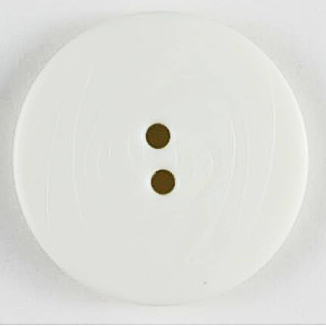 ROUND FANCY DESIGN 2 HOLE 23MM WHITE (20 250715