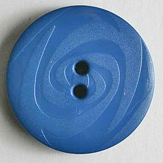 S ROUND FANCY DESIGN 2 HOLE 23MM BLUE (20) 250719