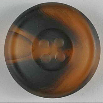 S MARBLING EFFECT 4 HOLE 18MM BROWN (20) 251181