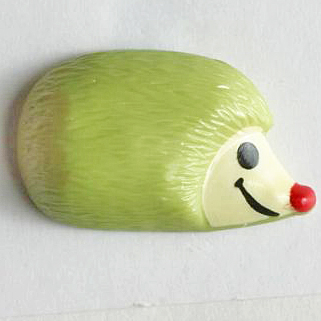S SMILING HEDGEHOG 18MM GREEN (20) 251324