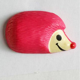 S SMILING HEDGEHOG 18MM PINK (20) 251325