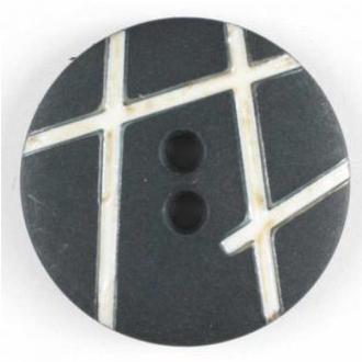 S BROKEN LINES 2 HOLE 18MM BLACK (20) 251444