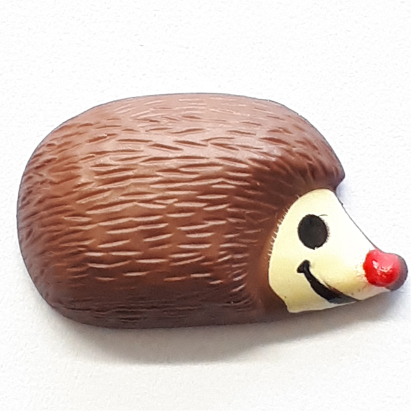 S SMILING HEDGEHOG 18MM BROWN (20) 251581