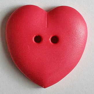 S HEART 2 HOLE 23MM PINK (12) 259044
