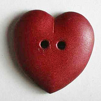 HEART 2 HOLE 23MM WINE RED (12) 259047