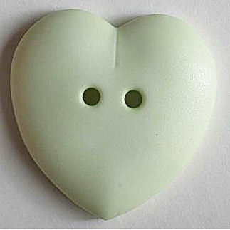 HEART 2 HOLE 23MM GREEN (12) 259083
