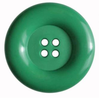 S BEADED RIM 4 HOLE 28MM GREEN (35) 260250