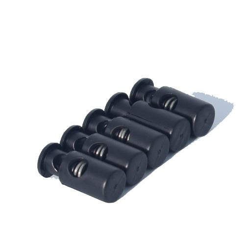 S CORD STOPPER/SPRING 23MM BLACK (20) 260599
