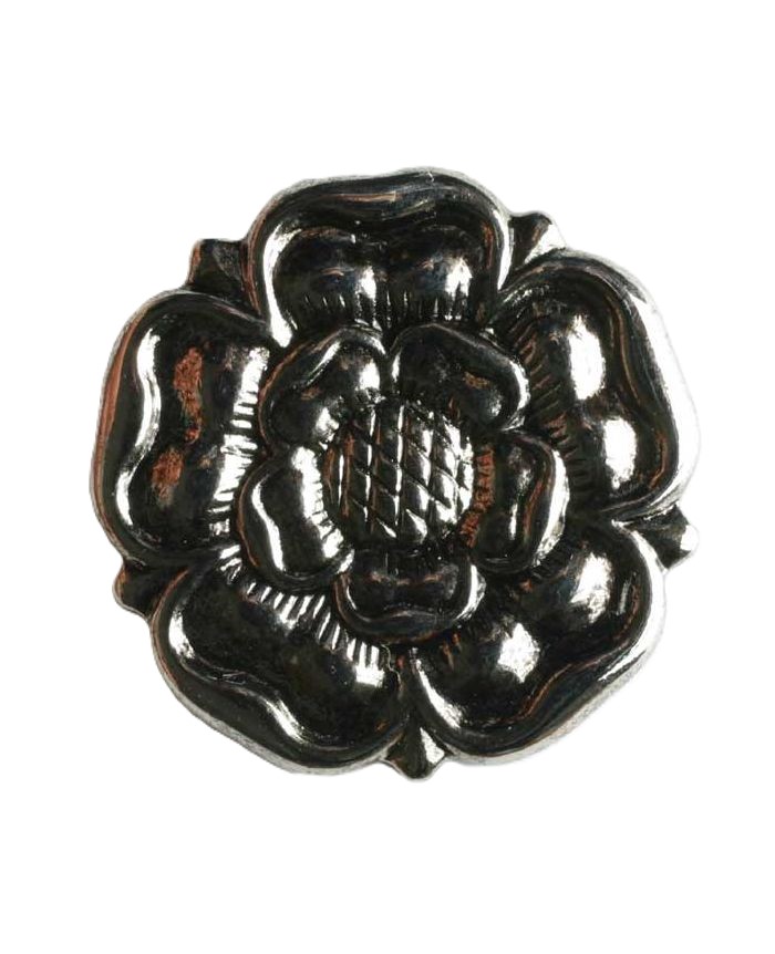 S ROSE DESIGN 23MM ANTIQUE SILVER (20) 260826