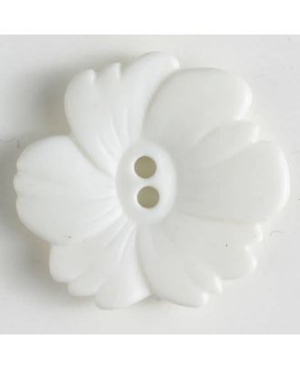 S FLOWER 2 HOLE 20MM WHITE (20) 260946